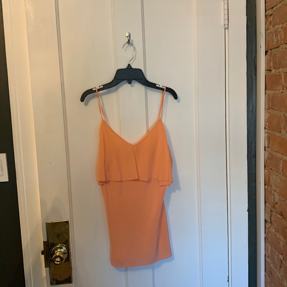 Diane von furstenburg - light orange float top